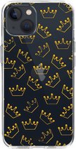 Casetastic Apple iPhone 13 Hoesje - Softcover Hoesje met Design - The Crown Print
