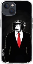 Casetastic Apple iPhone 13 Hoesje - Softcover Hoesje met Design - Domesticated Monkey Print