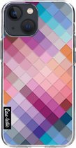 Casetastic Apple iPhone 13 mini Hoesje - Softcover Hoesje met Design - Seamless Cubes Print