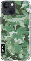 Casetastic Apple iPhone 13 mini Hoesje - Softcover Hoesje met Design - Army Camouflage Print