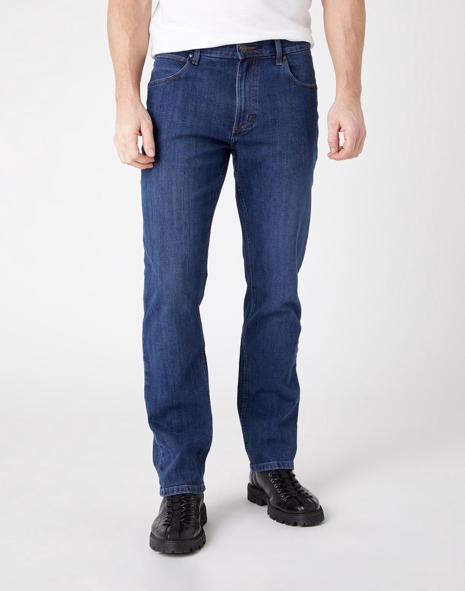 Wrangler Heren Jeans Broeken TEXAS regular/straight Fit 30W 30L Volwassenen W10tm6098 Darkstone
