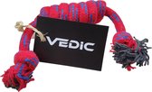 VEDIC® - Hondenspeelgoed touw - Puppy - Trektouw - Hondenspeeltje - Rood / Blauw - 25cm - Interactief - Trainen hond