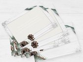 Enveloppen Kerst - 25 stuks - C6 formaat met plakstripsluiting - Christmas Envelop Glitter