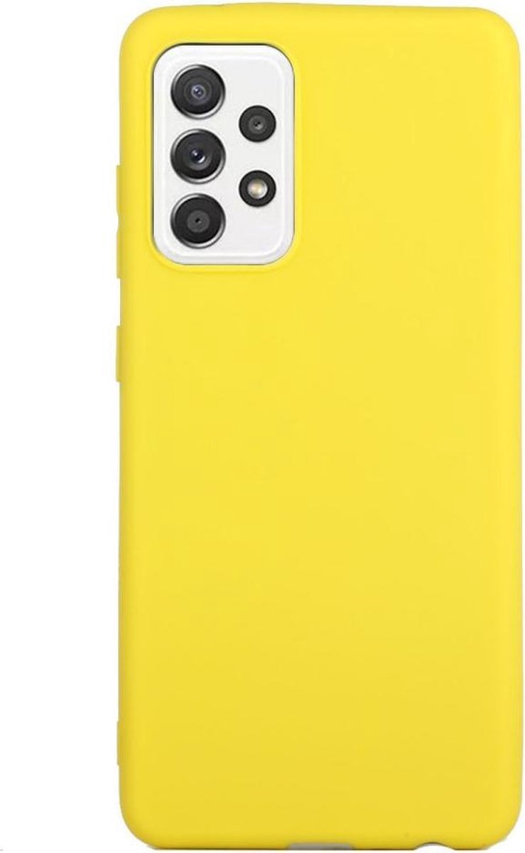 Gele softcase voor Samsung A52 5G/4G