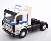 Scania 143 Topline 1987 Wit 1-18 MCG Models ( Metaal )