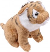 sleutelhanger tijger 12 cm pluche bruin