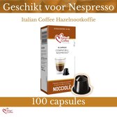 Italian Coffee Hazelnoot Nespresso capsules - 100 koffiecups - Nespresso compatibel - Koffiecapsule met hazelnootsmaak