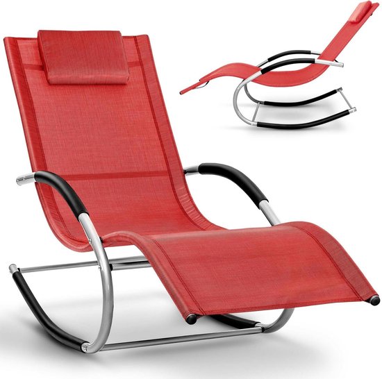Oriëntatiepunt Tijdens ~ Veroveraar Tillvex- schommelstoel rood-tuin ligstoel- relax ligstoel- ligstoel  schommel- ligstoel... | bol.com