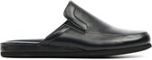 Rohde Mannen Leren    Harde zool  Pantoffels / open Sloffen - 6607 - Zwart - Maat 44