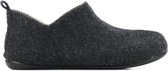 CM Comfort Vrouwen Canvas    Harde zool  Pantoffels / dichte Sloffen - 66066004 - Antraciet - Maat 36