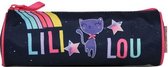 etui Lililou 22 x 7 x 7 cm polyester marineblauw
