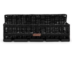Riviera Maison Wijnglazen Rekje - Rustic Rattan Rugged Luxe Hanging Wine Rack - Zwart Riviera Maison Wijnglazen Rekje - Rustic Rattan Rugged Luxe Hanging Wine Rack - Zwart