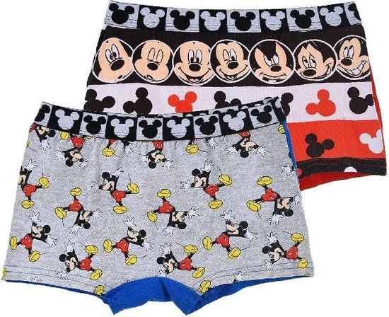 Mickey Mouse - Boxers - Duopack - Taille 116/128 - 6/8 ans