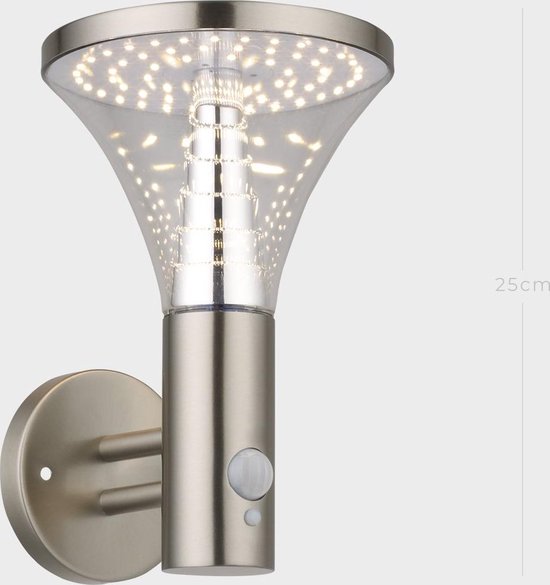 Brimmel waleda SG601071 wandlamp buiten-tuinlamp-verlichting buiten-zonne energie buitenverlichting-tuinverlichting-25cm