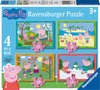 foto van Ravensburger puzzel Peppa Pig: 4 seizoenen - 12+16+20+24 stukjes