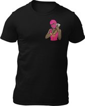 Gangster Girl Ski Mask - Heren T-Shirt - Gangster - Getailleerd - Katoen - Ronde Hals