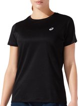 Asics Core SS Top Sportshirt - Maat S  - Vrouwen - Zwart