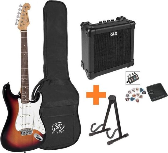 Verschillende goederen acre kubus Elektrische gitaarpakket SX - Gitaar voor starters - complete gitaar set -  elektrische... | bol.com