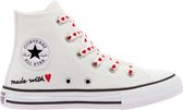 Converse Sneakers - Maat 28 - Vrouwen - Wit - Zwart - Rood