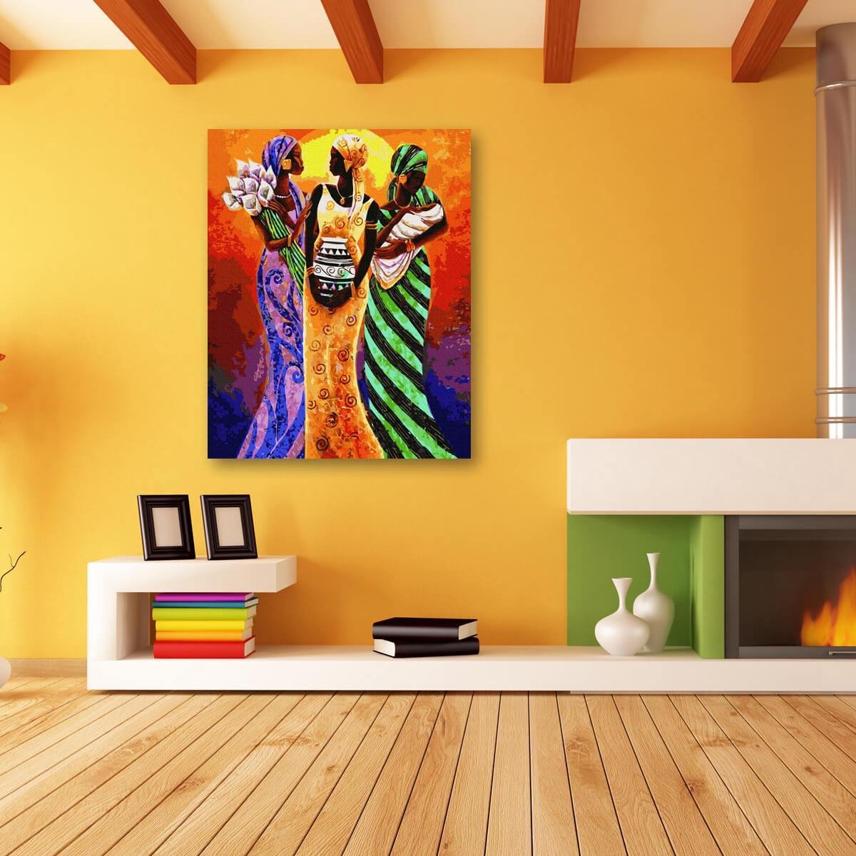 Schilderen Op Nummer Volwassenen DIY Paint By Number Compleet Hobby Pakket op Frame met Vernis - ®Arty Bee - Arty Dames 40x50cm — afbeelding 3