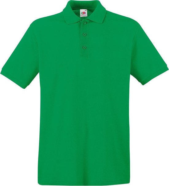 Groen polo shirt premium van katoen voor heren - Polo t-shirts voor heren L (EU 52)