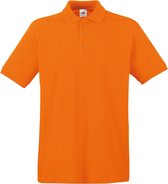 Oranje polo shirt premium van katoen voor heren - Polo t-shirts voor heren XL (EU 54)