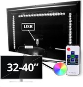 TV backlight set met 3 RGB strips van 32 - 40 inch