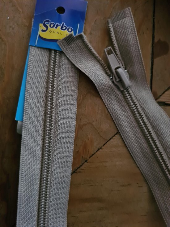 Sorbo Rits nylon 60cm Beige