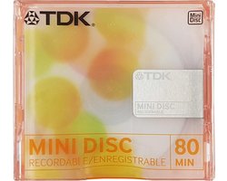 Mini Disque Enregistrable TDK Orange 80 Min