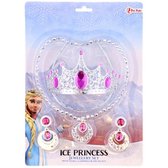 Ice Princess jewellery set - Sieradenset - Sieraden - Speelgoed - Roze - kroon / oorbellen / ketting