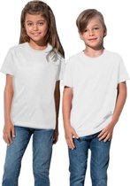 Stedman Kinder t-shirt - wit - 100% katoen 110/116