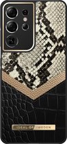 iDeal of Sweden Fashion Case Atelier voor Samsung Galaxy S21 Ultra Midnight Python