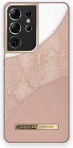 iDeal of Sweden Fashion Case Atelier voor Samsung Galaxy S21 Ultra Blush Pink Snake