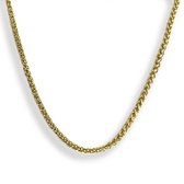 Futuro Jewellery - Wheat ketting - 18 karaat goud verguld - roestvrij staal - 5 mm