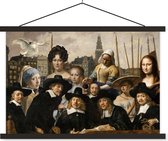 Affiche scolaire - Collage - Peinture - Oude Meesters - 120x80 cm - Lattes noires