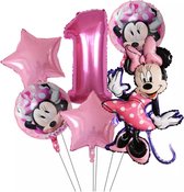 6 Stuks Disney Mickey Minnie Mouse Party Ballonnen 32Inch Nummer Opblaasbare Folie Ball Kids Birthday Decoratie Baby Shower Ballon