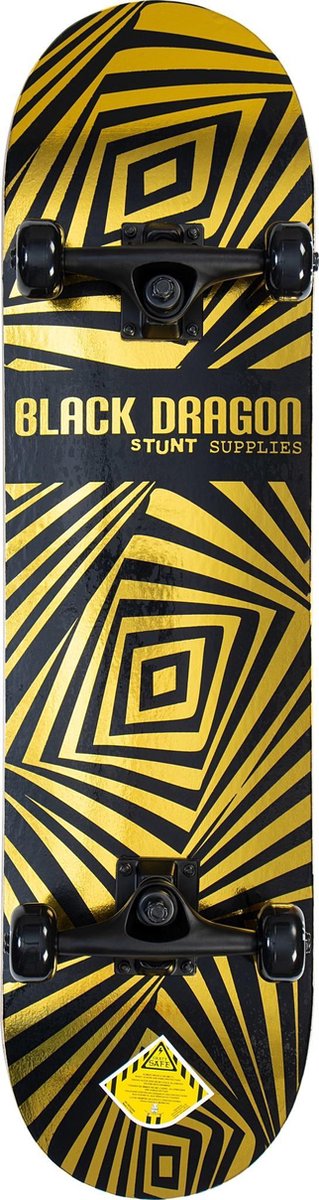 Black Dragon Skateboard - Prism Blox - Goud/Zwart