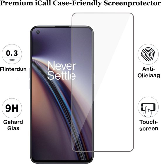 Protecteur d'écran OnePlus Nord CE - Verre de protection d'écran OnePlus Nord CE - 2 pièces
