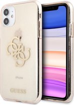 Limited Edition Guess TPU Full Glitter Case voor iPhone 11