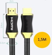 HDMI KABEL- 1,5 meter- Goud- high speed- Super kwaliteit- perfecte beeldscherm