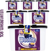 Woolite - Zwart, Donker & Denim Capsules - Wasmiddel - 6*18 Capsules - Voordeelverpakking