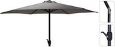 Parasol Ø270 cm met knik - Donkergrijs