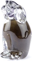 Glasobject Hond zittend mini urn glas  mixec colors