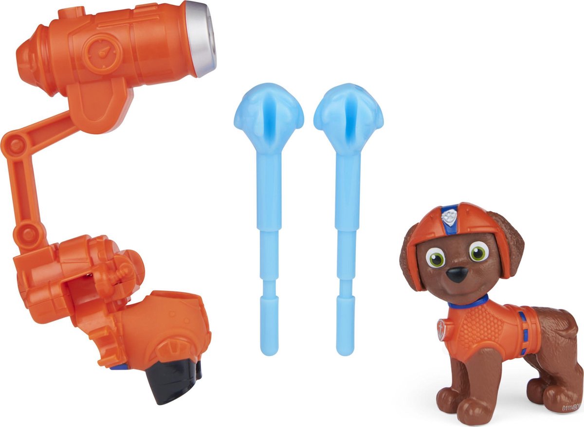 PAW Patrol Figurine Pat' Patrouille Officielle Du Film Avec Sac À Dos et  Lance-Projectiles