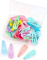 ProductGoods - 50 Mini Haarclips Gemixte Kleuren - Haarknipjes - Haaraccessoire - Voor Meisjes