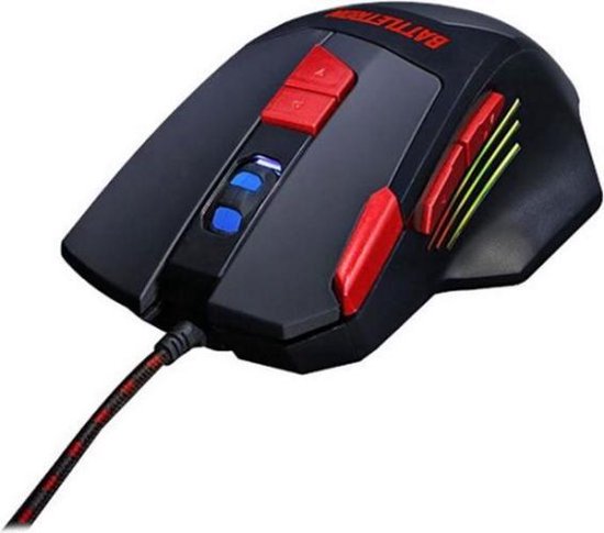 Battletron - Souris de Gaming USB - 2400 DPI - 8 boutons - Souris de jeu  optimale 