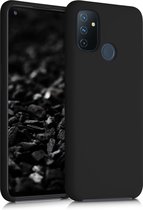 kwmobile telefoonhoesje voor OnePlus Nord N100 - Hoesje met siliconen coating - Smartphone case in zwart