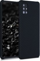 kalibri hoesje voor Samsung Galaxy A51 - aramidehoes voor smartphone - mat zwart