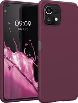 kwmobile telefoonhoesje voor Xiaomi 11 Lite (5G) NE / Mi 11 Lite (5G) - Hoesje voor smartphone - Back cover in bordeaux-violet
