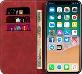 Bookcase Apple iPhone 11 | Hoogwaardig PU Leren Hoesje | Luxe Uitstraling | Telefoonhoesje | Portemonnee | Rood